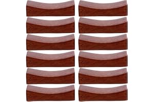 DINHEAROM 12Pcs Wooden Chopsticks Rack in Japanese Style Lacquer Finish for Tableware and Spoon Rest