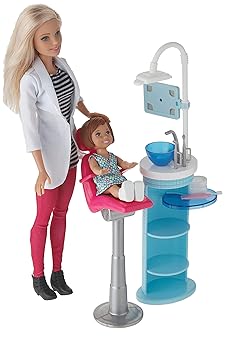 Barbie Dentist Doll and Playset, Multi Color