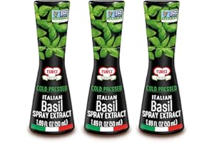 Turci Italian Basil Extract Spray - 1.69 fl. oz (3 Pack) - A Flavor-Packed Finishing Touch on Hot/Cold Dishes, Natural Extract, Non-GMO, Preservative Free - No Artificial Color/Flavor