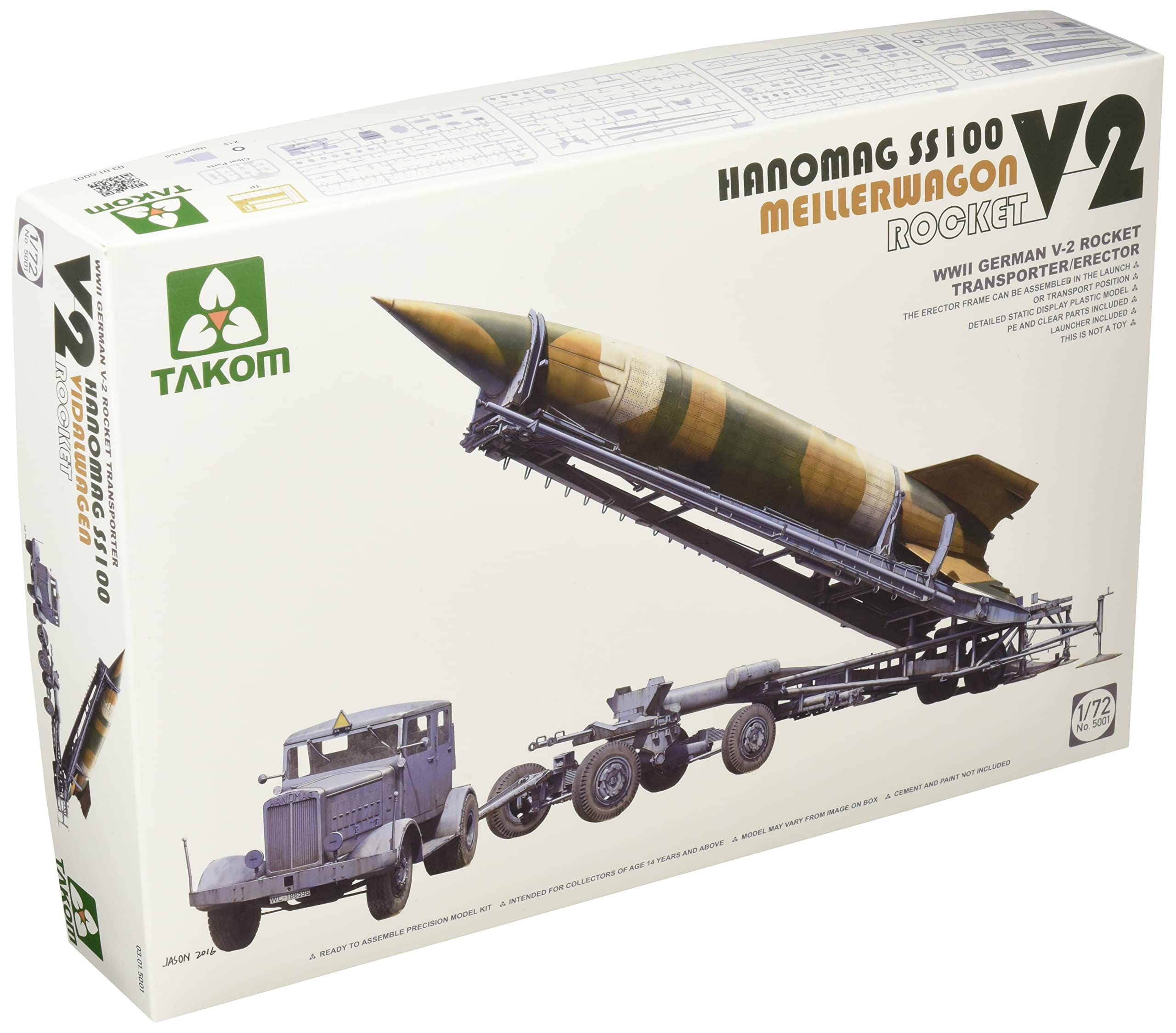 TAKOM TAK5001 Hanomag SS100 Rocket V2 Milkcar, Grey