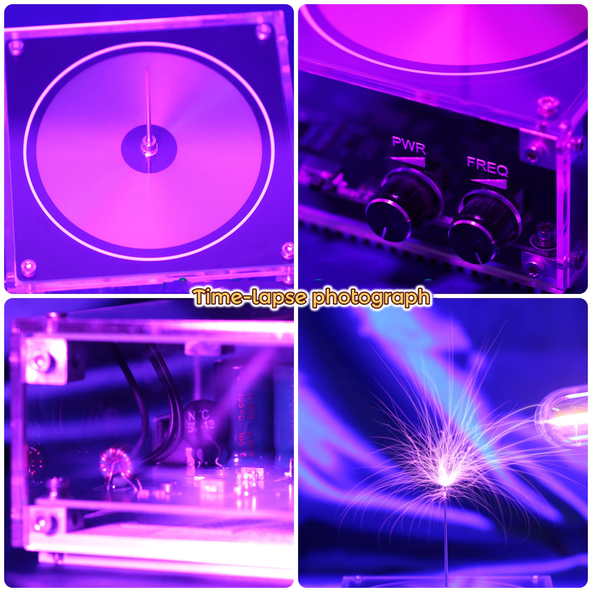 Joytech Bluetooth Music Tesla Coil Arc Plasma Loudspeaker Wireless Transmission Experiment Desktop Toy Model SSTC SS02