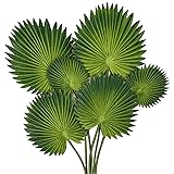 DILATATA Pu Foam Green Artificial Palm Leaves Faux