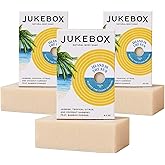 JUKEBOX Soap, Island In The Sun,Natural Bar Soap for Women,Cold Process,Light Scrub,Bath Soap,No Harmful Ingredients,Created for All Skin Types,Jasmine,Citrus,Coconut-a Dr. Squatch Brand-4.5oz, 3 Pack