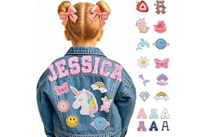Personalized Kids Denim Jacket with Names Custom 1-12 Years Old Girls Boys Jean Jackets Long Sleeve Clothes Spring&Fall Outer