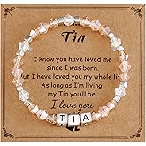 Kivosliviz Tia Gifts for Women in Spanish Best Auntie Mothers Day Birthday Custom Tia Bracelet