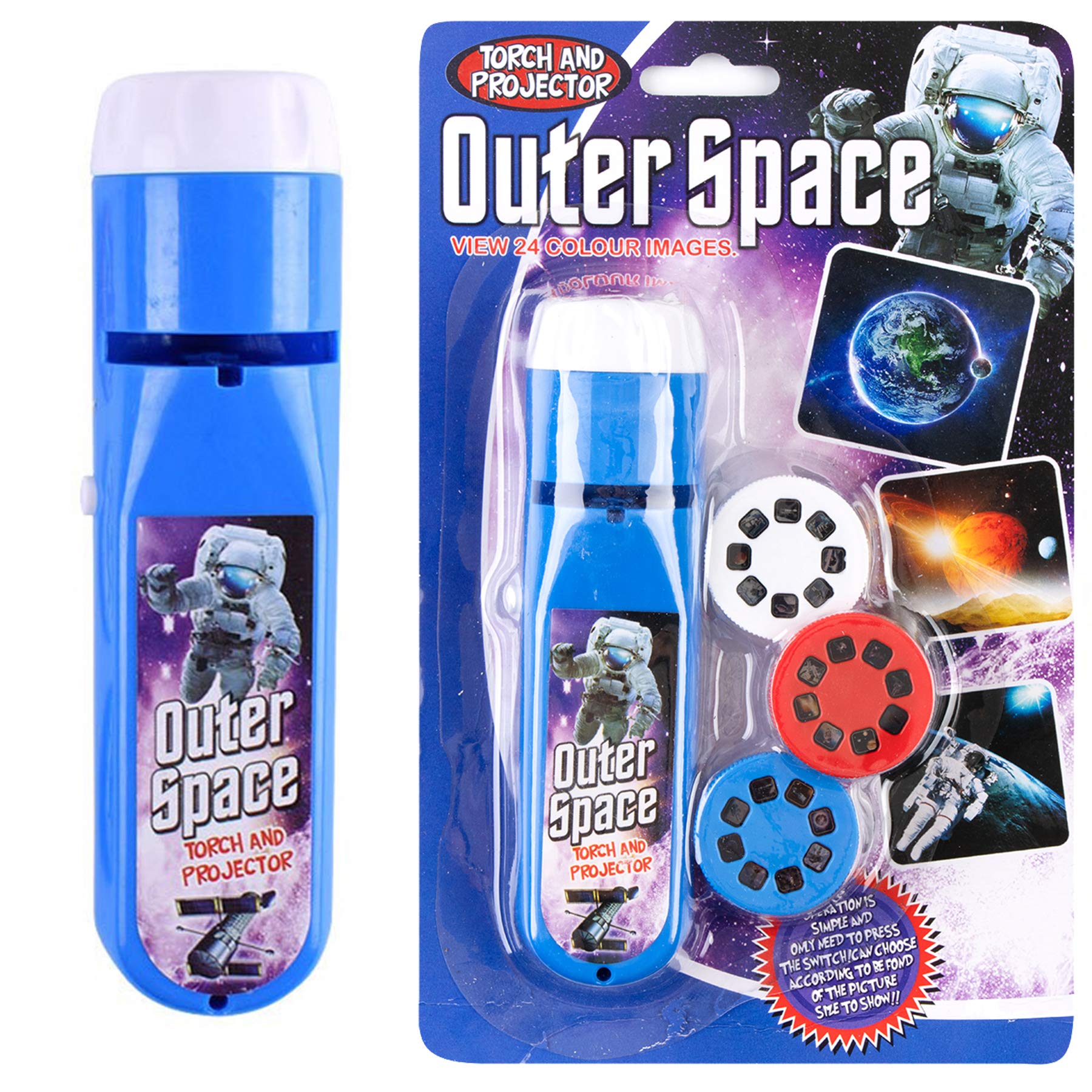 Georgie Porgy Children Torch and Projector Toys Educational Science Set Wall Ceiling Tent Torch (Outer Space) — image 1