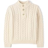 Gymboree Boys and Toddler Quarter Button Cable Knit Pullover Sweater