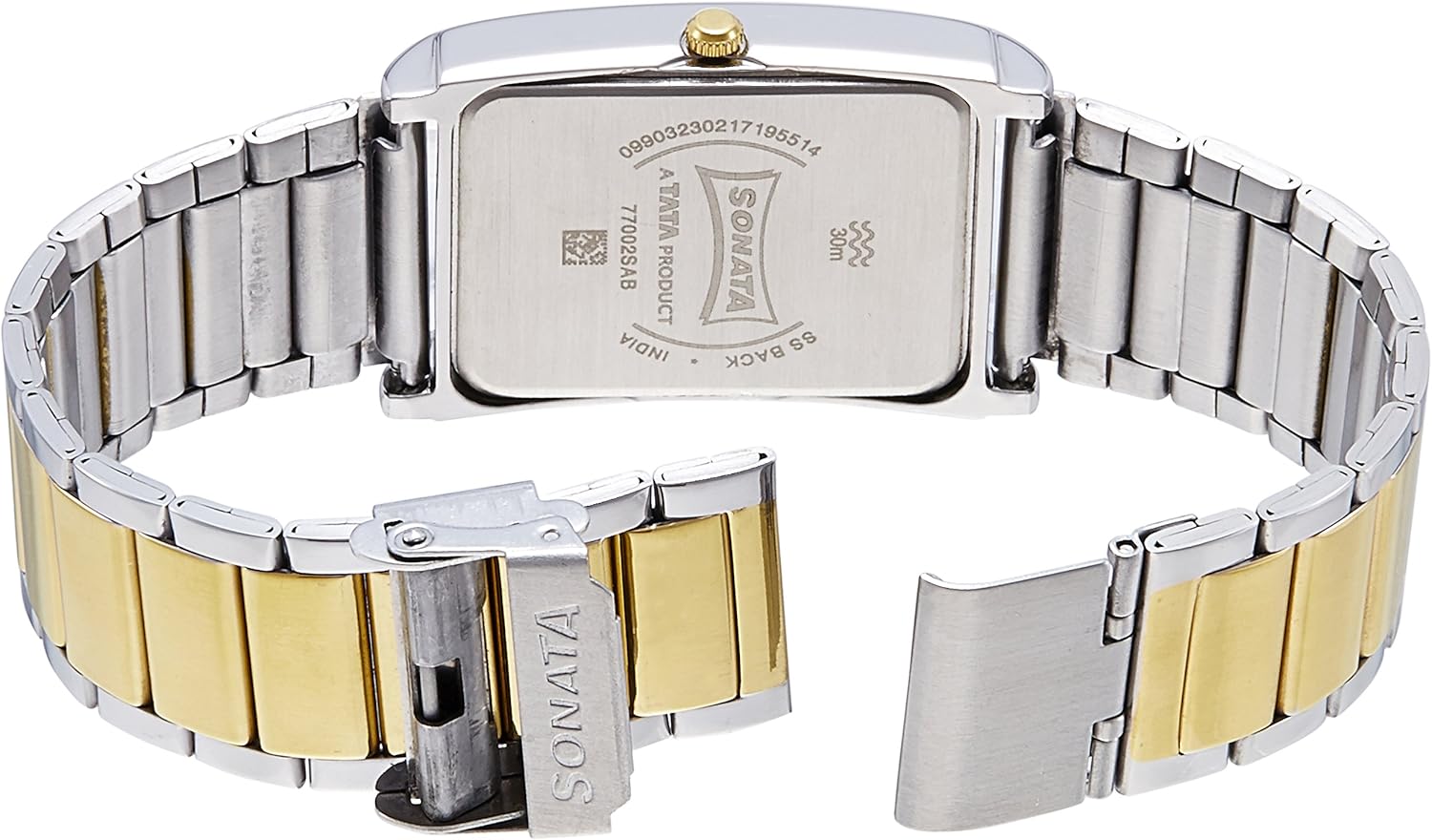 sonata rectangular watch