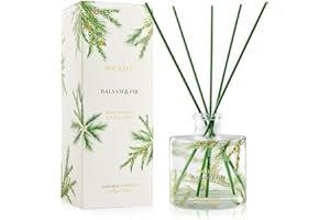 Airkeep Reed Diffuser,6.76 fl oz Balsam & Fir Home Fragrance Diffuser Set Includes 8 Reed Diffuser Sticks, Fragrance Oil Diffuser - Aromatherapy Diffuser Home Bedroom Office Decor & Gift
