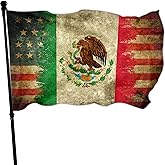 NASIAN Mexico Flag Mexican American Flags for Outside 3x5 Double Sided Mexico Usa Friendship Flag Patriotic House Yard Decoration Banner