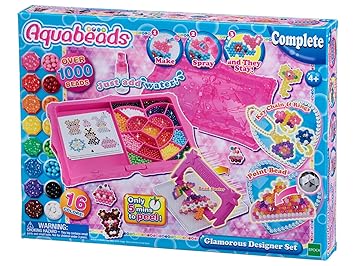 AQUA BEADS Aquabeads 31028 Glamour-Designer Set, Mehrfarbig