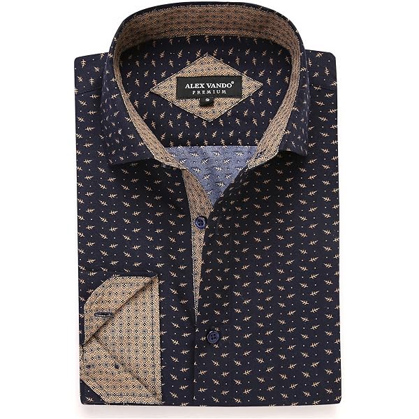 Amazon.com: Bar III Mens Slim Fit Floral Print Dress Shirt Blue M : Clothing,  Shoes & Jewelry
