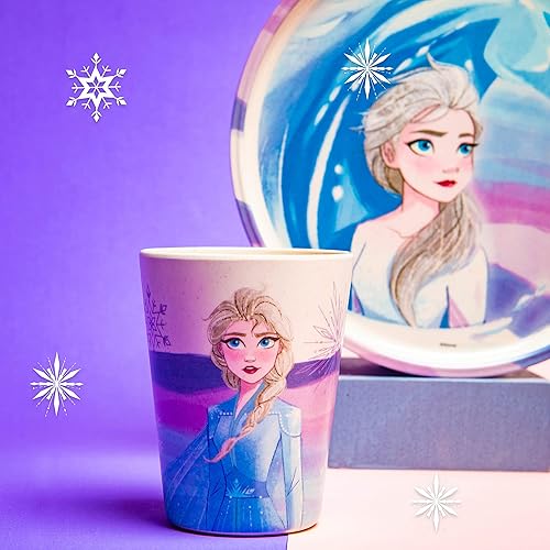 Zak Designs Disney Frozen Kids Dinnerware Set Pieces, Durable