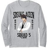 Bleach Sosuke Aizen Squad 5 Anime Long Sleeve T-Shirt