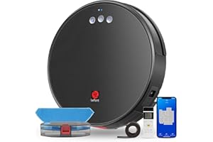 Lefant Robot Vacuum and Mop, Robotic Vacuum Cleaner with 3200Pa Suction, Smart Navigation, 150 Mins Runtime, Works with Alexa and Google Assistant, Self-Charging, Ideal for Pet Hair,Floor,Carpet（U180）