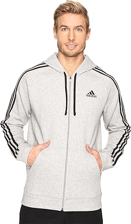 adidas men's essential fleece zip hoodie