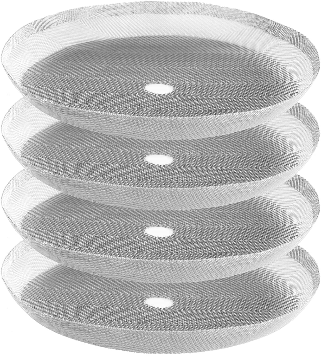 MaxMiuly Cafetiere Filter Screen,French Press Replacement Filter Mesh Screen,Stainless Steel Reusable Metal Coffee Filter for 12oz/350ml Cafetiere (4pcs)