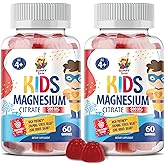 Sugar-Free Magnesium Gummies for Kids & Teens - 500mg Calm Magnesium Citrate Gummies - Chewable Magnesium Gummy Supplement fo