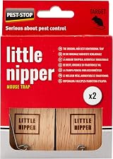 Pest-Stop Little Nipper Mouse Trap | Wooden Indoor Snap Traps Pack of 2 view 2