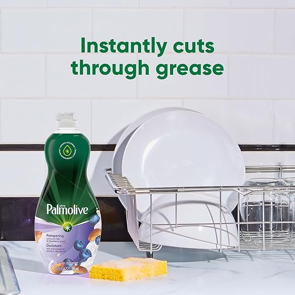PALMOLIVE ULTRA EXPERIENTIALS LIQUID DISH SOAP, ALMOND MILK & BLUEBERRY SCENT, 20 FLUID OUNCE