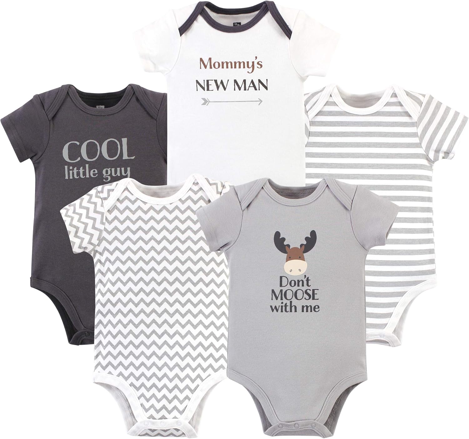 Hudson Baby Unisex Cotton Bodysuits: Clothing