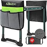 Garden Kneeler and Seat Heavy Duty, Foldable Gardening Stool - 2024 Upgraded Widened to 10" Stable Wear-resistant Prevent Kne