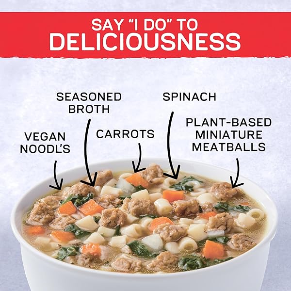 GARDEIN PLANT-BASED MEATBALL ITALIAN WEDDING SOUP, VEGAN, 15 OZ.