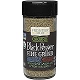 Frontier Natural Products Pepper, Og, Black, Fine Grnd, 1.80-Ounce