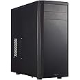 Fractal Design Core 2300 - Compact Mid Tower Computer Case - ATX - Optimized High Airflow and Cooling - 1x 120mm Silent Fan Included - Brushed Aluminium - Black