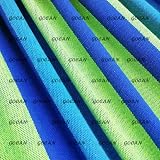 GOCAN Brazilian Double Hammock 221x165 cm 330 cm Total 500 lb Blue/Green view 3