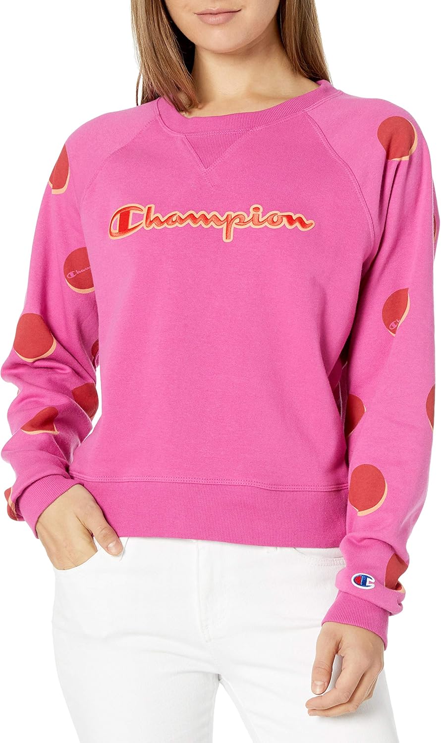 champion men's french terry crew sweatshirt