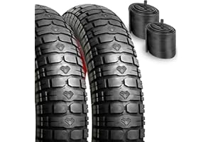 HAPPY EBIKES HEB VIPERESS 20x4 Bike Tire / 26x4 Bike Tire + Tubes - Fat Tire for Ebike MTB, Heavy Duty High-Performance E-Bike Mountain Bike Tire, All-Terrain Directional Tread, High-Density Tire