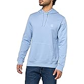 BOSS mens Patch Logo French Terry Pullover Hooded Cotton Sweatshirt