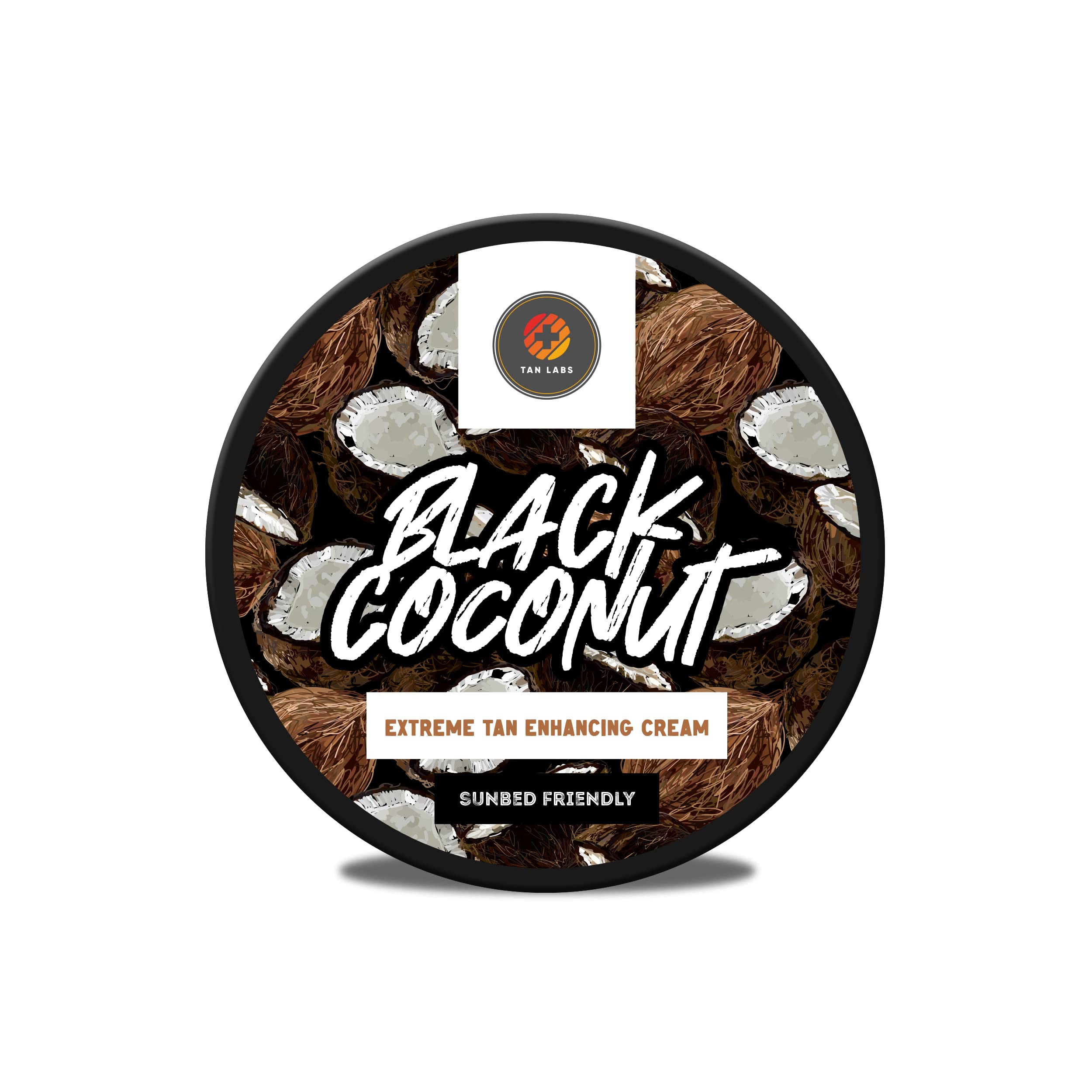 Tan-Labs – Black Coconut premium sunbed cream - Extreme sunbed tanning accelerator – Non greasy tan enhancers & accelerators – Extra dark tanning lotion - 200g