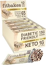 fit bakes 65 Calorie Keto Cookies & Cream Mini Bars 12x19g