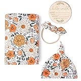 Konssy Baby Girl Newborn Receiving Blanket with
