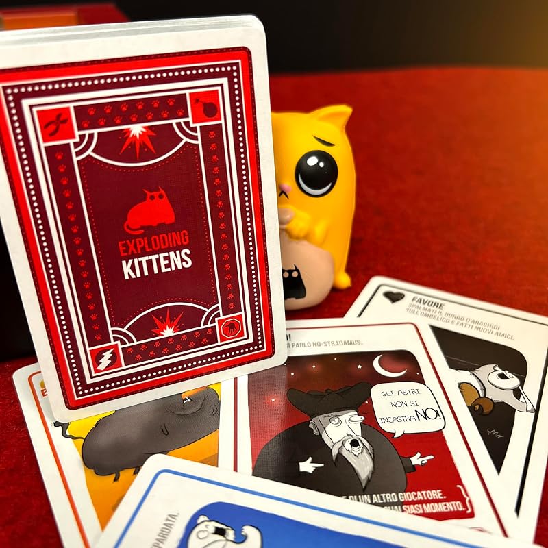 Asmodee Edition Cat Burglar – Brettspiel für Familien und Freunde – Spielkarten – lustiges und schnelles Partyspiel – 2 – 5 Spieler – 7+ Jahre – Italienische Ausgabe