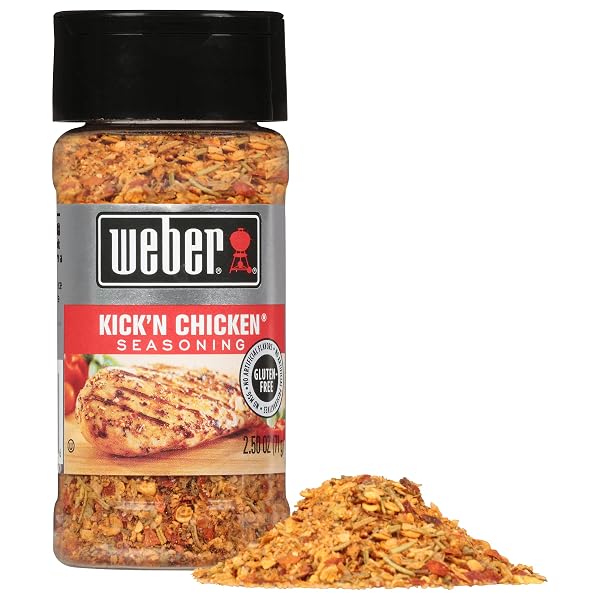 WEBER KICK’N CHICKEN SEASONING, 2.5 OZ