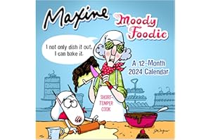 TF PUBLISHING 2024 Maxine Mini Calendar | Large Grids for Appointments and Scheduling | Vertical Monthly Wall Calendar 2024 | Home and Office Organization | Premium Thick Matte Paper | 7"x7"