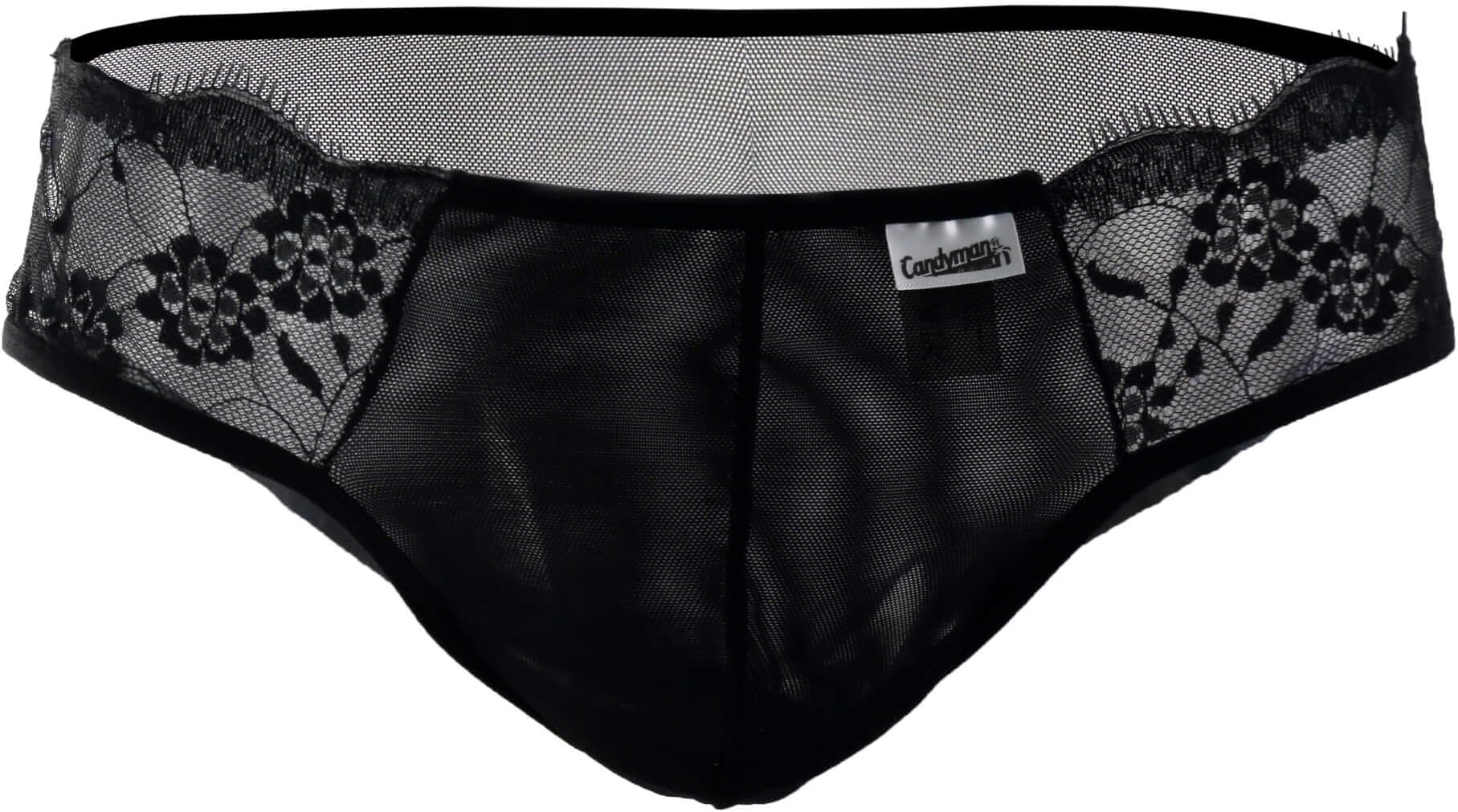 CandyMan 99195 Lace and Sheer Briefs