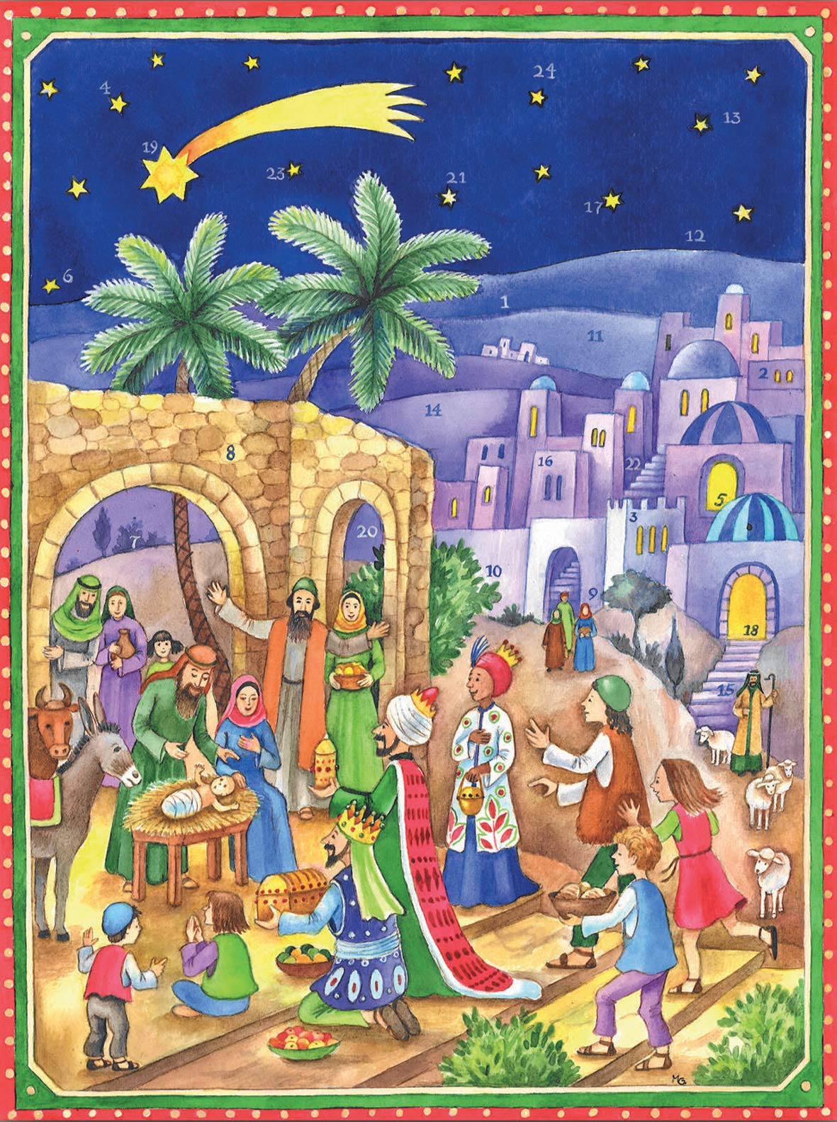 Advent Calendar "See the stable of Bethlehem !"