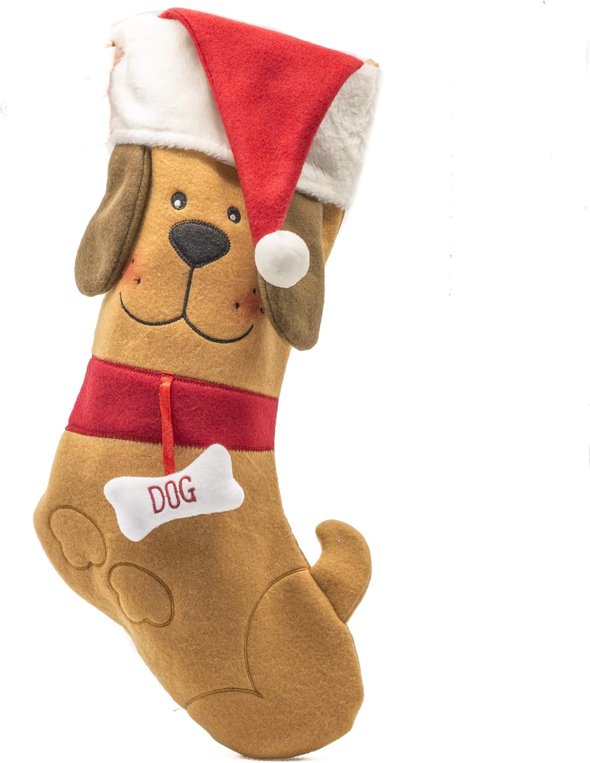PROtastic Christmas Xmas Dog stocking - Hang your dogs stocking ready for Santa Paws coming