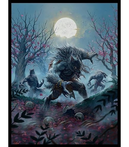 mtg werewolf card sleeves Amazon.com: MTG Sleeves 50 MTG Standard Card Deck Protector main image 0