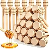 25PCS Wooden Honey Dipper Sticks, 3 inch Mini HoneyComb stick | Honey Stirrer Stick for Honey Jar Dispense Drizzle and Wedding Party