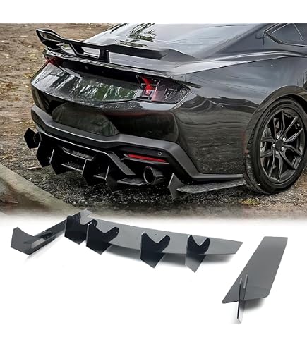 FINMOKAL Becquet Coffre ABS Noir Brillant – Compatible Ford Mustang S197 GT500 Coupé 2010-2014