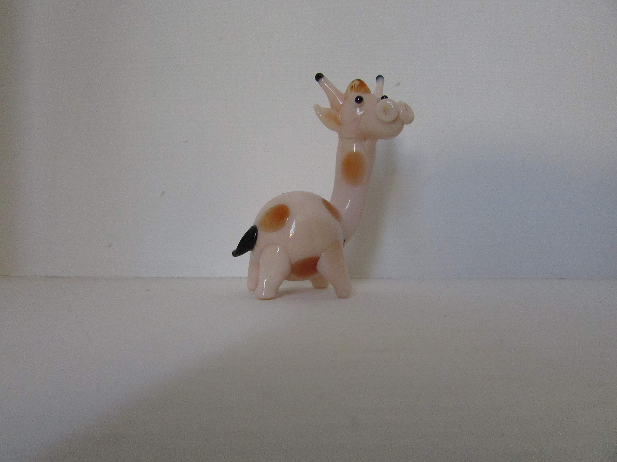 Gorgeous and Very Cute Glass Giraffe Figurine