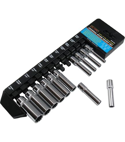 VCT 16-Piece 1/2" Drive Universal Spline Socket Set – SAE & Metric, 6 & 12 Point