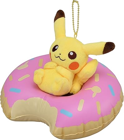 Amazon ポケモンセンターオリジナル マスコット ドーナッツ浮き輪のピカチュウ ぬいぐるみ おもちゃ