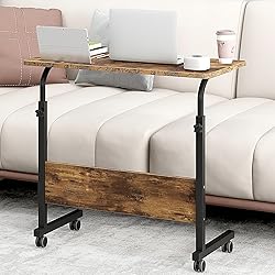 SogesHome 31.5 inch Adjustable Mobile Bed Table