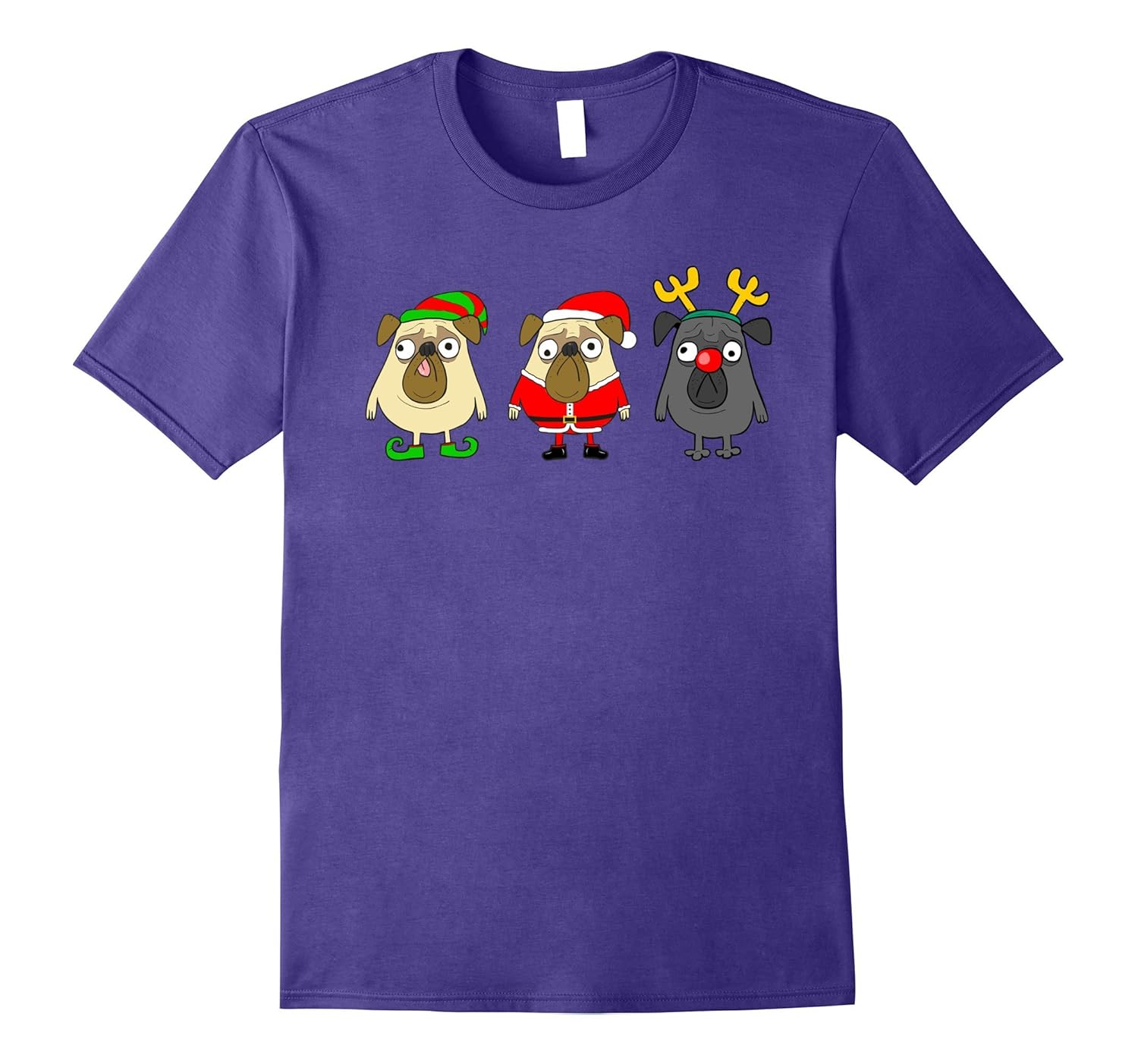 Pugs dog Christmas Gift t-shirt